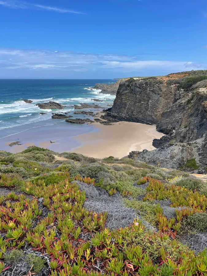 Praia e arribas na Costa Vicentina